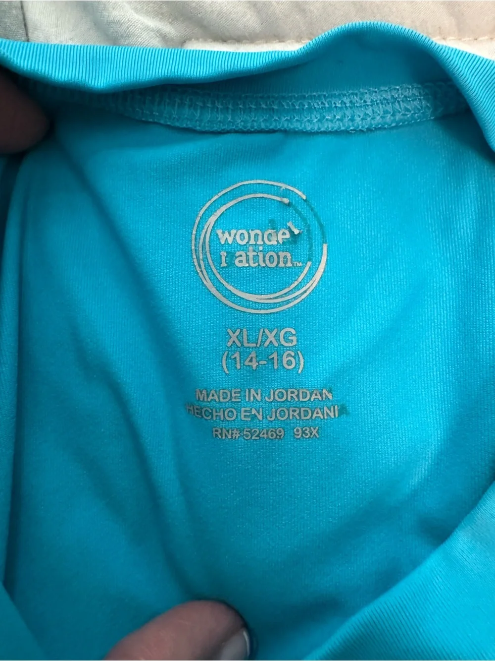Aqua Blue Short-Sleeve rash guard